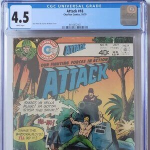 GRADED AND SEALED. 1979 ATTACK COMIC BOOK, ISSUE #18!!!
